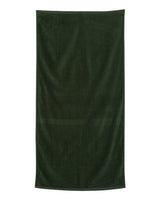 Q - Tees Velour Beach Towel - Q - Tees QV3060 Forest One Size Classic Towels