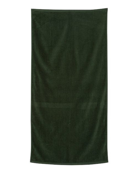 Q - Tees Velour Beach Towel - Q - Tees QV3060 Forest One Size Classic Towels