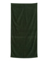 Q - Tees Velour Beach Towel - Q - Tees QV3060 Forest One Size Classic Towels