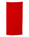 Q - Tees Velour Beach Towel - Q - Tees QV3060 Red One Size Classic Towels