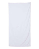 Q - Tees Velour Beach Towel - Q - Tees QV3060 White One Size Classic Towels