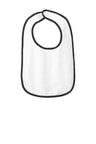 Rabbit Skins ™ Infant Contrast Trim Terry Bib. RS1003 - Rabbit Skins RS1003 Black OSFA Infant & Toddler