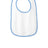 Rabbit Skins ™ Infant Contrast Trim Terry Bib. RS1003 - Rabbit Skins RS1003 Light Blue OSFA Infant & Toddler