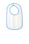 Rabbit Skins ™ Infant Contrast Trim Terry Bib. RS1003 - Rabbit Skins RS1003 Light Blue OSFA Infant & Toddler