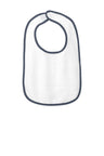 Rabbit Skins ™ Infant Contrast Trim Terry Bib. RS1003 - Rabbit Skins RS1003 Navy OSFA Infant & Toddler