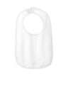 Rabbit Skins ™ Infant Contrast Trim Terry Bib. RS1003 - Rabbit Skins RS1003 White OSFA Infant & Toddler