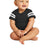 Rabbit Skins ™ Infant Football Fine Jersey Bodysuit. RS4437 - Rabbit Skins RS4437 Black/ White 06M Infant & Toddler