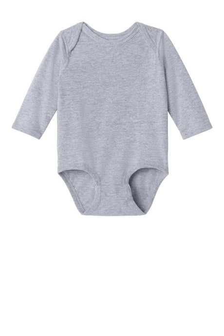 Rabbit Skins ™ Infant Long Sleeve Jersey Bodysuit RS4421 - Rabbit Skins RS4421 Heather 06M Infant & Toddler