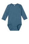 Rabbit Skins ™ Infant Long Sleeve Jersey Bodysuit RS4421 - Rabbit Skins RS4421 Indigo 06M Infant & Toddler