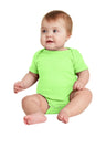 Rabbit Skins ™ Infant Short Sleeve Baby Rib Bodysuit. RS4400 - Rabbit Skins RS4400 Key Lime 06M Infant & Toddler