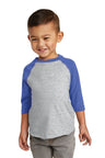 Rabbit Skins ™ Toddler Baseball Fine Jersey Tee. RS3330 - Rabbit Skins RS3330 Vintage Heather/ Vintage Royal 2T Jerseys