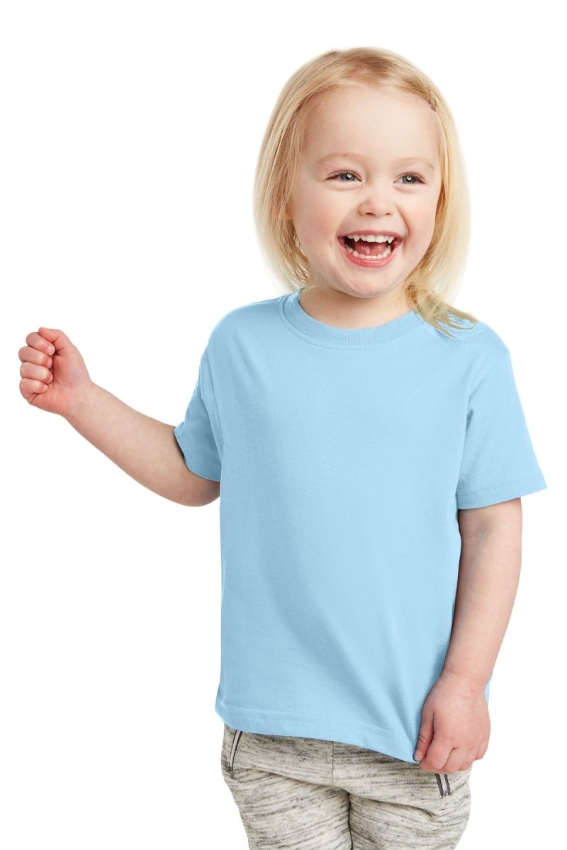 Rabbit Skins ™ Toddler Fine Jersey Tee. RS3321 - Rabbit Skins RS3321 Light Blue 2T Short Sleeve T-Shirts
