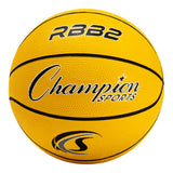 SIZE 5 RUBBER BASKETBALL RED