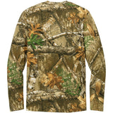 Realtree Long Sleeve Explorer 100% Cotton Camo T-Shirt with Pocket Small Short Sleeve T-Shirts