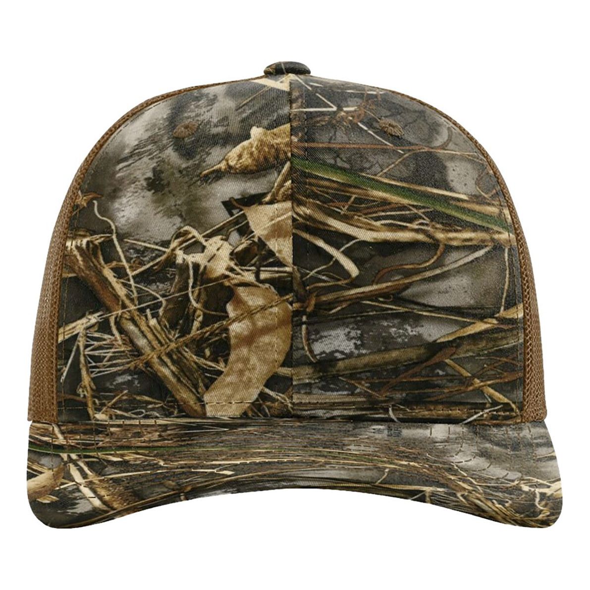 Richardson Printed Trucker Cap - Richardson 112P Caps Richardson Realtree Max 7/ Buck Adjustable