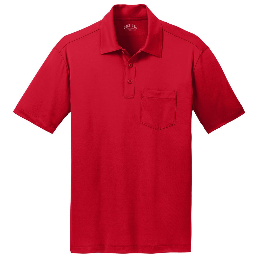 Silk Touch Performance Pocket Polo Polos/Knits Joe's USA Red X-Small