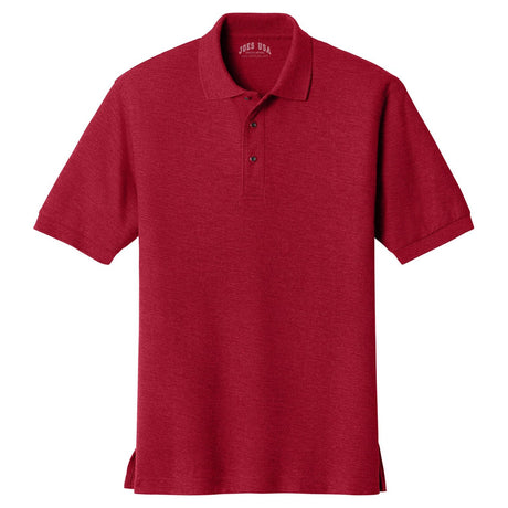 Mens Classic Silk Touch Polo Shirts in 36 Colors and Sizes: XS-6XL-Red Polos/Knits Joe's USA Red X-Small