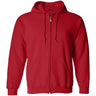 Joe's USA Men's Full Zipper Hoodies - Hooded Sweatshirts in 28 Colors. Sizes S-5XL-Red Sweatshirts/Fleece Joe's USA Red S