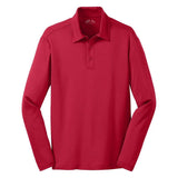 Silk Touch Performance Long Sleeve Polo Polos/Knits Joe's USA Red X-Small
