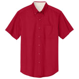 Joe's Men's Short Sleeve Button-Up Shirt - Red / Light Stone Woven Shirts Joe's USA Red / Light Stone Small
