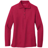 Ladies Long Sleeve Silk Touch Polo Women's Joe's USA X-Small Red