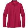 Ladies Long Sleeve Silk Touch Polo Women's Joe's USA X-Small Red