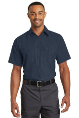 Red Kap ® Short Sleeve Solid Ripstop Shirt. SY60 - Red Kap SY60 Navy S Workwear