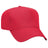 Joe's USA 5 Panel, Mid Profile Baseball Cap Caps Joe's USA Red