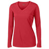 Ladies Long Sleeve Moisture Wicking Athletic Shirts in Sizes XS-4XL-Red Joe's USA Red XS