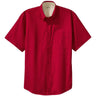 Joe's USA Tall Short Sleeve Easy Care Shirt Joe's USA Large Tall Red / Light Stone