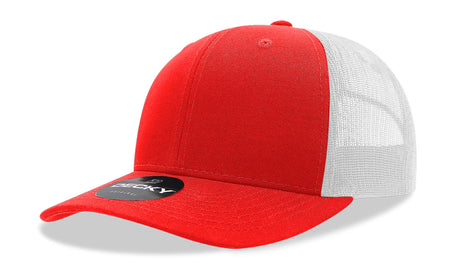 Decky 6 Panel Mid Profile Structured Cotton Blend Trucker | Decky 6021
