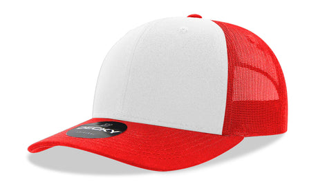 Decky 6 Panel Mid Profile Structured Cotton Blend Trucker | Decky 6021