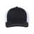 Richardson 112+ R - Flex Adjustable Trucker Cap - Richardson 112PL Black/ White Adjustable Hats