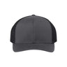 Richardson 112+ R - Flex Adjustable Trucker Cap - Richardson 112PL Charcoal/ Black Adjustable Hats