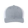 Richardson 112+ R - Flex Adjustable Trucker Cap - Richardson 112PL Heather Grey/ White Adjustable Hats