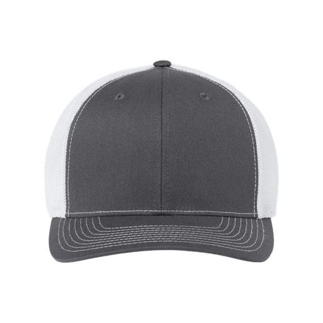 Richardson 112+ R - Flex Adjustable Trucker Cap - Richardson 112PL White Adjustable Hats