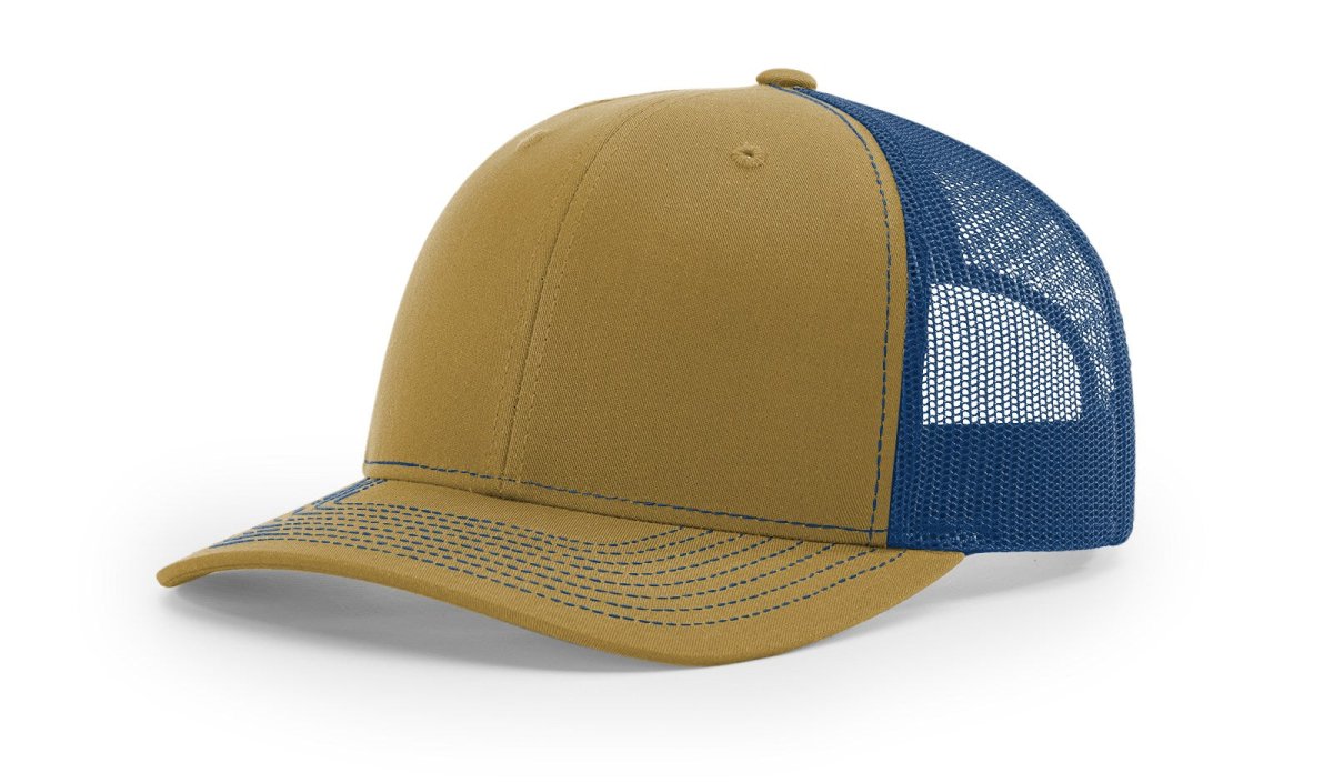 Richardson 112 Snapback Trucker Cap Biscuit / True Blue OSFM Caps