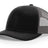 Richardson 112 Snapback Trucker Cap Black / Charcoal OSFM Caps