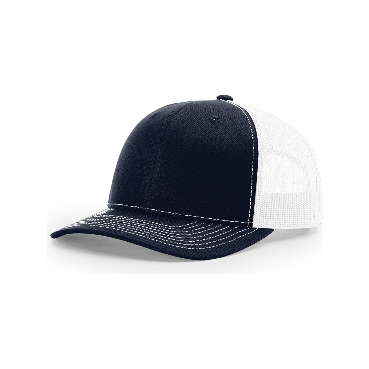 Richardson 112 Snapback Trucker Cap Black OSFM Caps