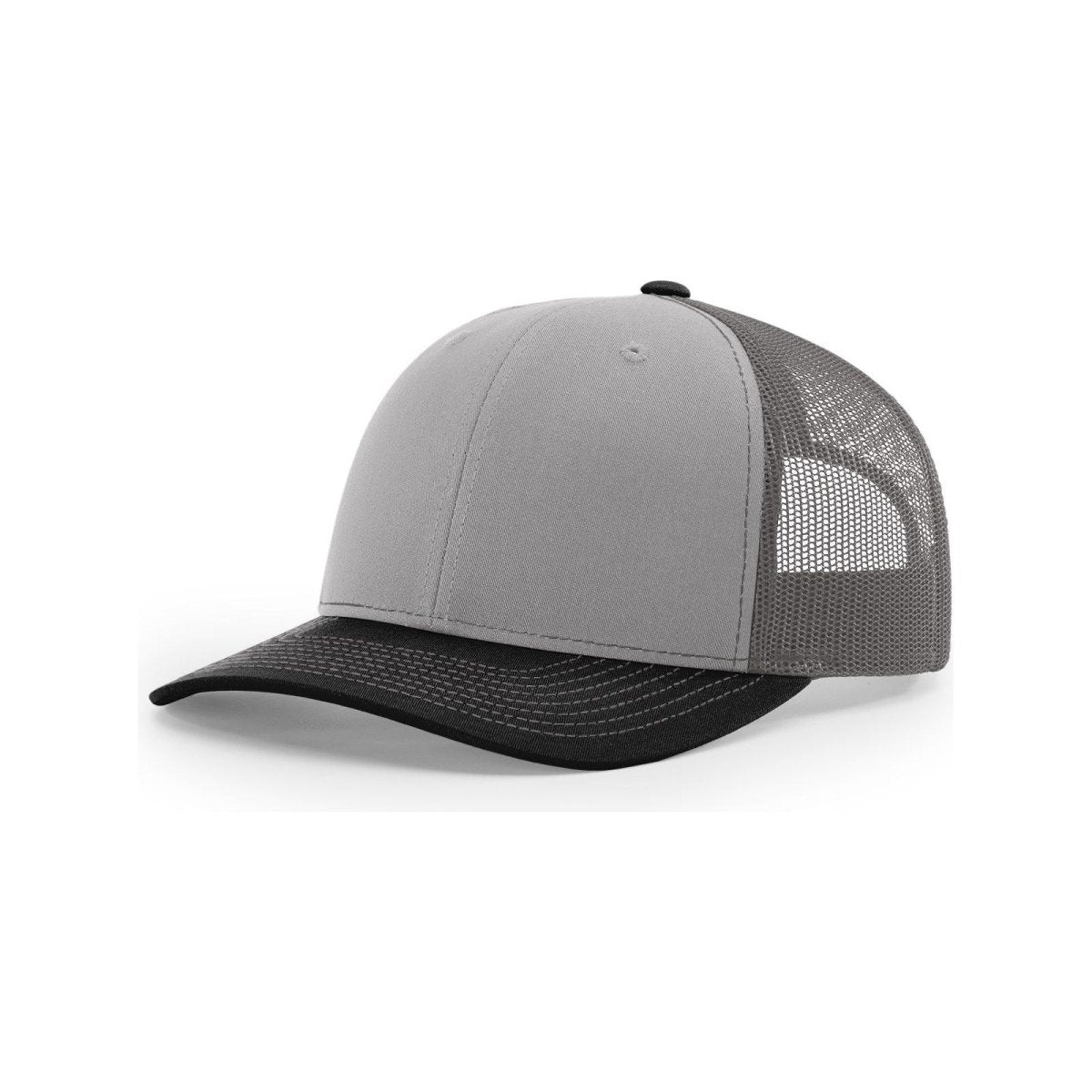 Richardson 112 Snapback Trucker Cap Black OSFM Caps