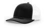 Richardson 112 Snapback Trucker Cap Black / White OSFM Caps