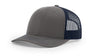 Richardson 112 Snapback Trucker Cap Charcoal / Navy OSFM Caps