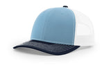 Richardson 112 Snapback Trucker Cap Columbia Blue / White / Navy OSFM Caps