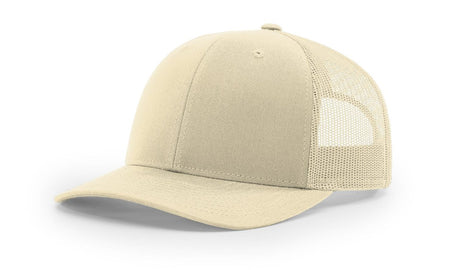 Richardson 112 Snapback Trucker Cap Cream OSFM Caps