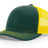 Richardson 112 Snapback Trucker Cap Dark Green / Yellow OSFM Caps