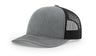 Richardson 112 Snapback Trucker Cap Heather Grey / Black OSFM Caps