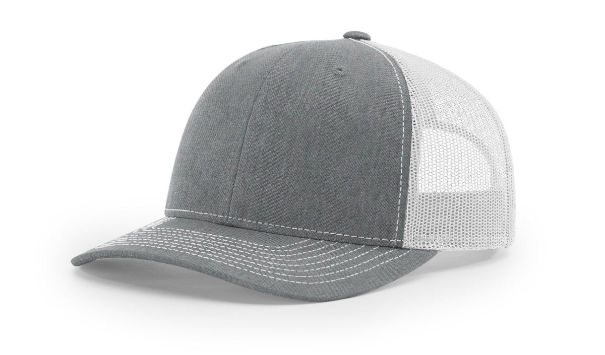 Richardson 112 Snapback Trucker Cap Heather Grey / Light Grey OSFM Caps