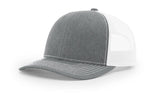 Richardson 112 Snapback Trucker Cap Heather Grey / White OSFM Caps