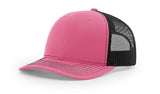 Richardson 112 Snapback Trucker Cap Hot Pink / Black OSFM Caps