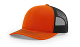 Richardson 112 Snapback Trucker Cap Orange / Black OSFM Caps